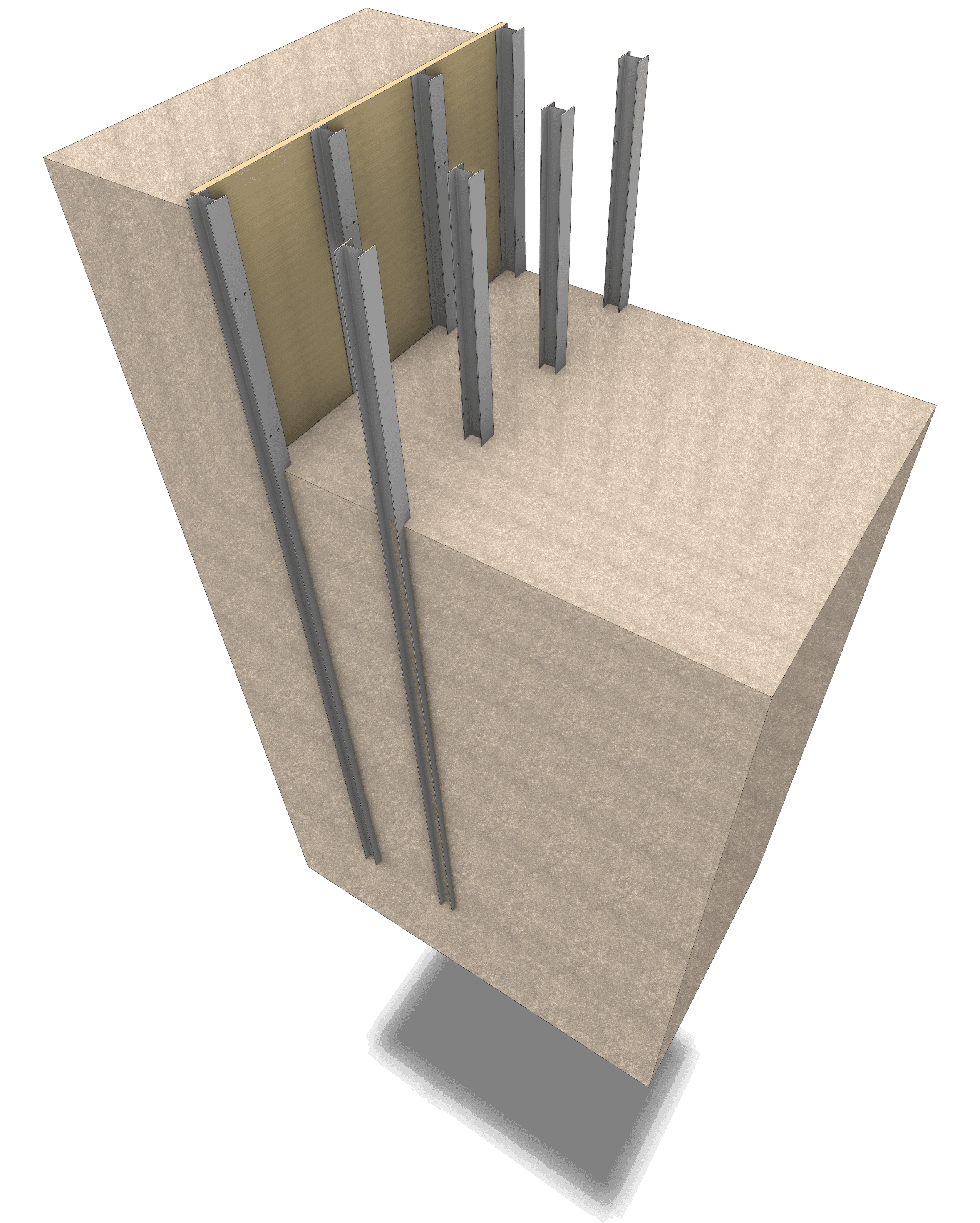 전,후열 일부 굴착 (후열 토류판 설치)