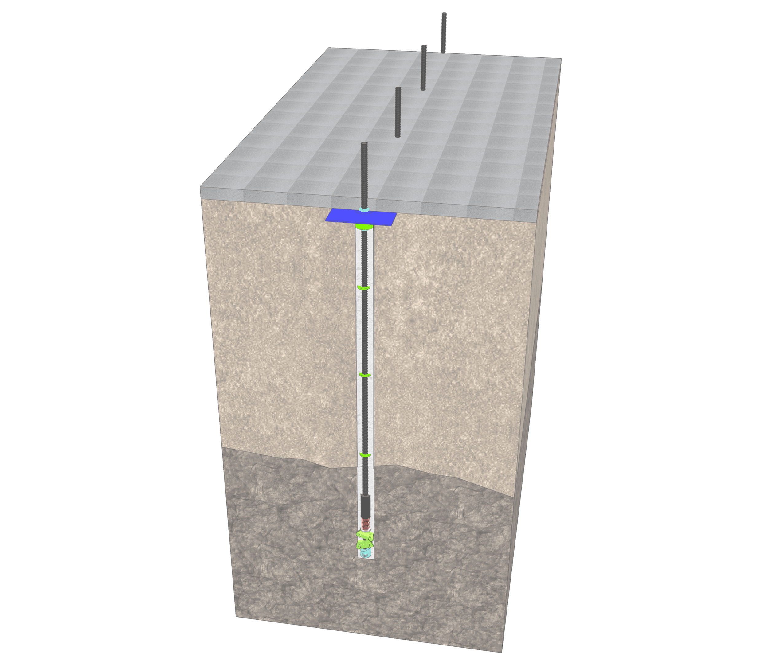 그라우팅 후 버림 Con'c 타설