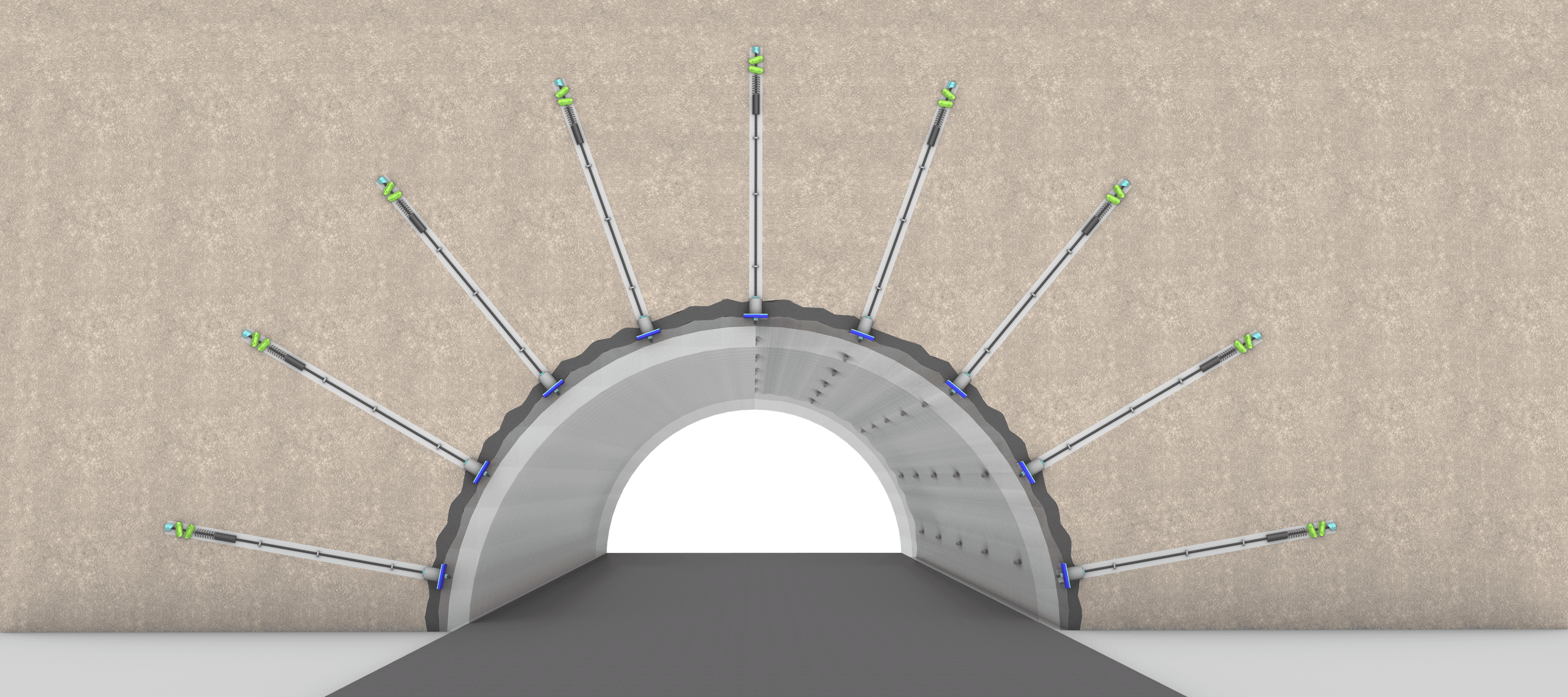 터널부 시공 삽도
