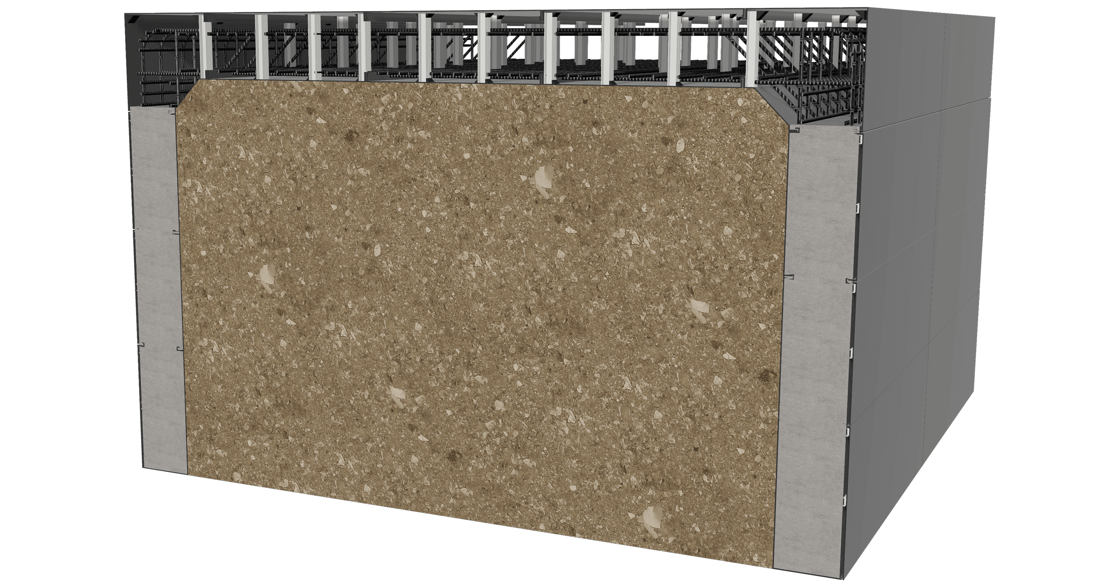 철근조립 및 콘크리트 타설